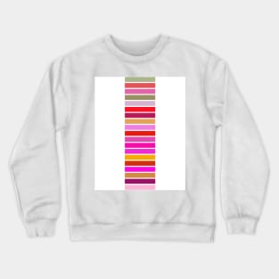 Rainbow blocks, colourful horizontal bars, spreading energy and good mood Crewneck Sweatshirt